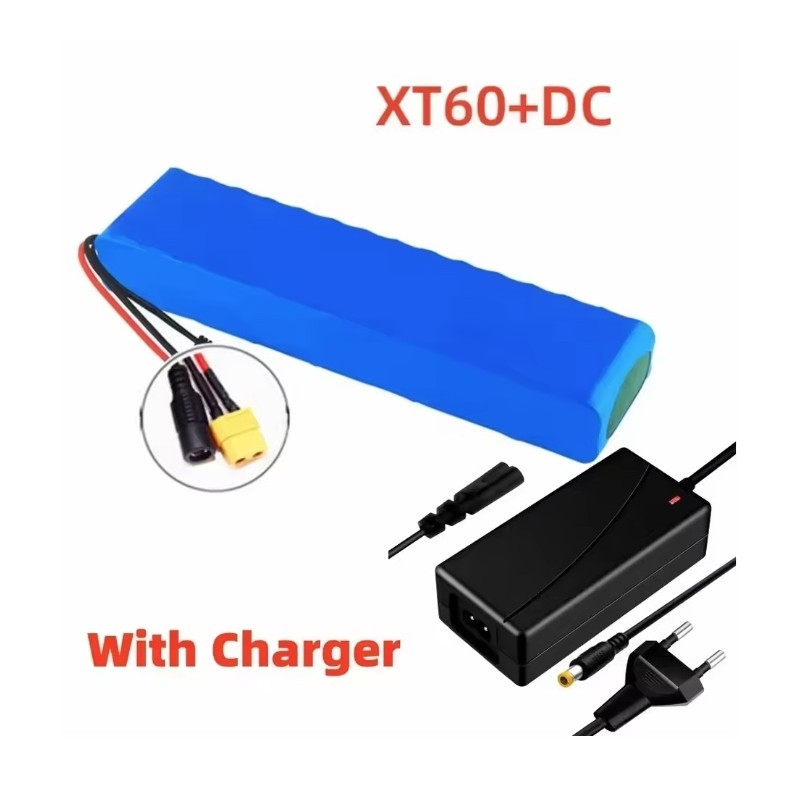 20000mah 48v batteri med 54,6v 2a lader xt60-dc, bullet-sm, T plug-dc, xt60-sm, xt60-plugg KROXNE - 6  