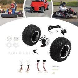 DIY Conversie Kit (2 motoren, controller en gashendel) - Luchtbanden - Go Kart, Rolstoel KROXNE - 8  