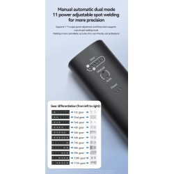 Käeshoitav punktkeevitusseade H1 11 ja H2 90 reguleeritava režiimiga liitiumakudele KROXNE - 7  